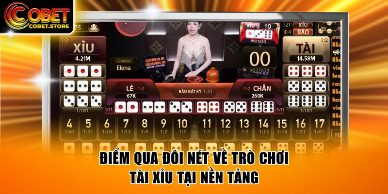 Điểm qua đôi nét về trò chơi Tài Xỉu tại nền tảng